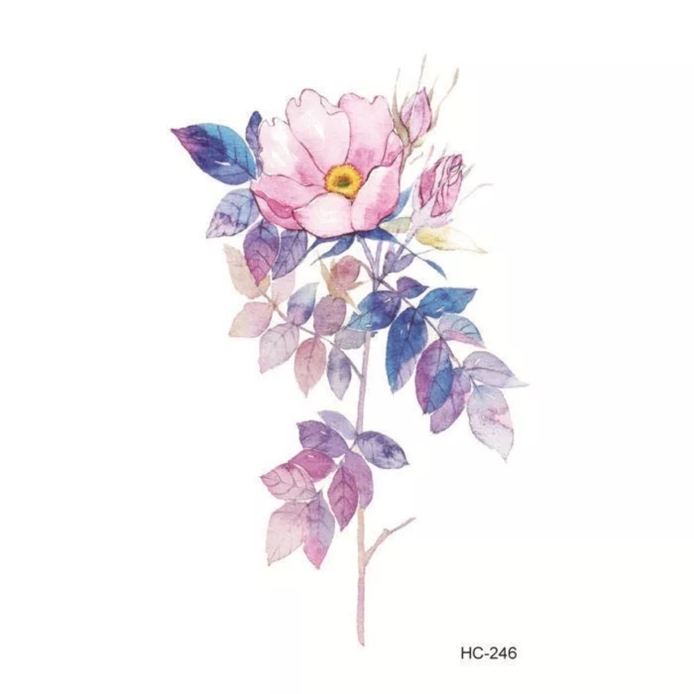 Floral Design Fashion Tattoo